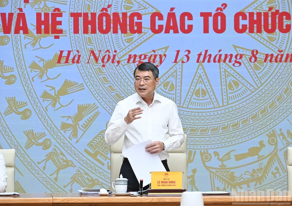 [Ảnh] Thủ tướng Lê Minh Hưng làm việc với Ngân hàng Nhà nước Việt Nam và các hệ thống tín dụng