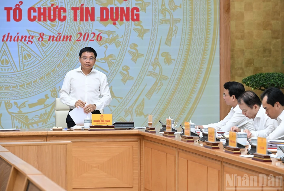 [Ảnh] Thủ tướng Lê Minh Hưng làm việc với Ngân hàng Nhà nước Việt Nam và các hệ thống tín dụng