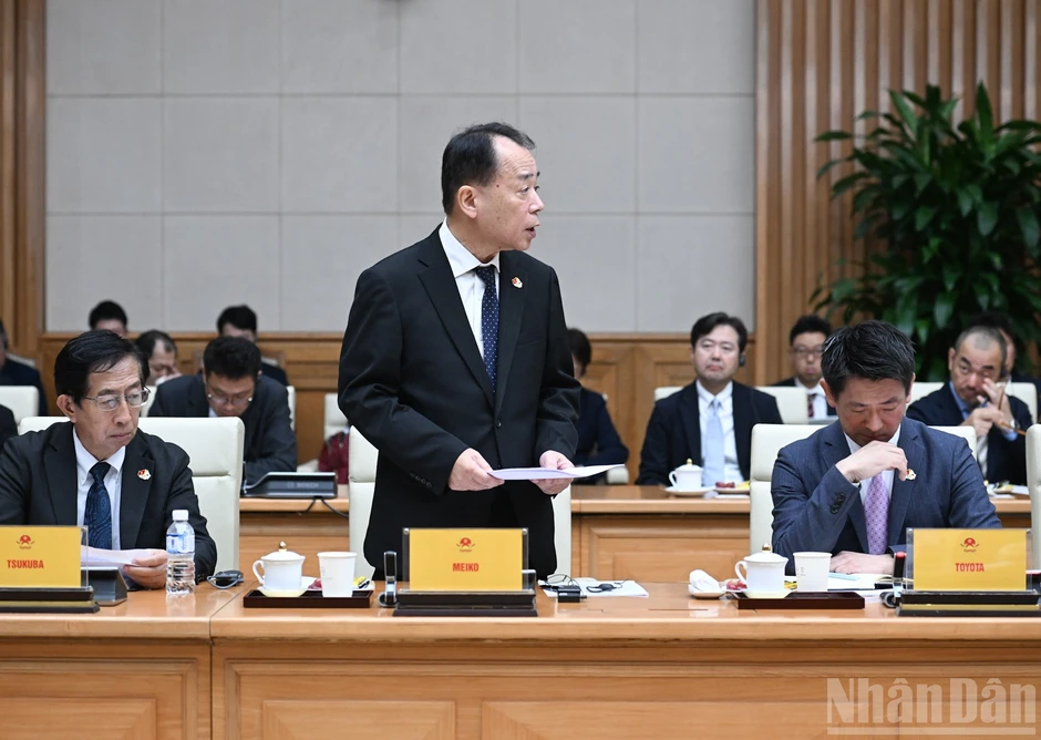 [Ảnh] Thủ tướng Phạm Minh Chính chủ trì cuộc đối thoại với các doanh nghiệp Nhật Bản