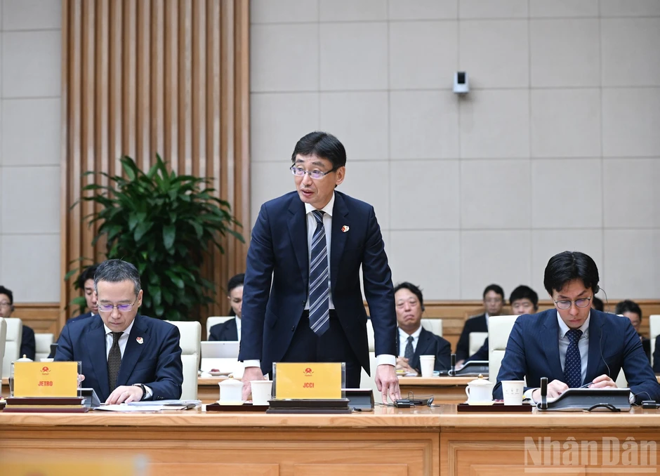 [Ảnh] Thủ tướng Phạm Minh Chính chủ trì cuộc đối thoại với các doanh nghiệp Nhật Bản