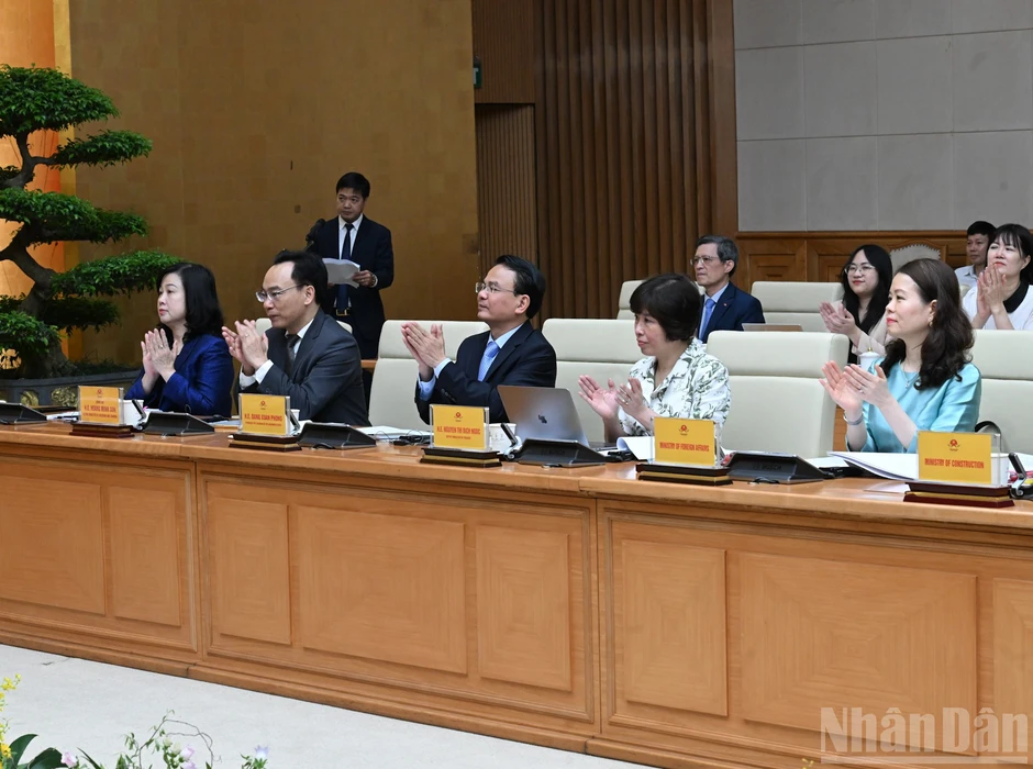 [Ảnh] Thủ tướng Phạm Minh Chính chủ trì cuộc đối thoại với các doanh nghiệp Nhật Bản