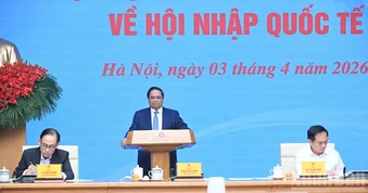 [Ảnh] Thủ tướng Phạm Minh Chính chủ trì cuộc họp của Ban Chỉ đạo quốc gia về hội nhập quốc tế