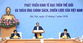 [Ảnh] Thủ tướng Phạm Minh Chính chủ trì Hội nghị về phát triển kinh tế bạc