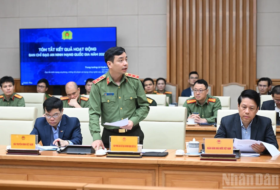[Ảnh] Thủ tướng Phạm Minh Chính chủ trì phiên họp thứ nhất Ban Chỉ đạo An ninh mạng năm 2026