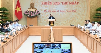 [Ảnh] Thủ tướng Phạm Minh Chính chủ trì phiên họp thứ nhất Ban Chỉ đạo An ninh mạng năm 2026