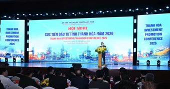 [Ảnh] Thủ tướng Phạm Minh Chính dự Hội nghị Xúc tiến đầu tư tỉnh Thanh Hóa năm 2026