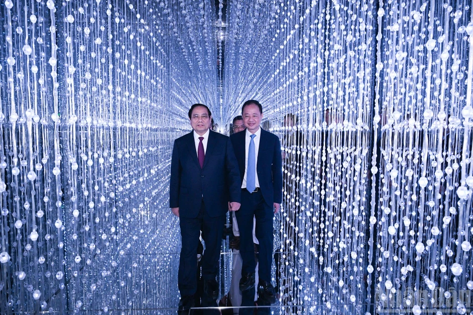[Ảnh] Thủ tướng Phạm Minh Chính dự Lễ khánh thành công trình Trung tâm Vũ trụ Việt Nam