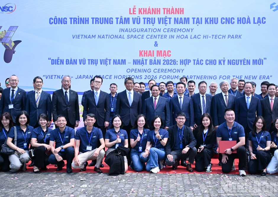 [Ảnh] Thủ tướng Phạm Minh Chính dự Lễ khánh thành công trình Trung tâm Vũ trụ Việt Nam
