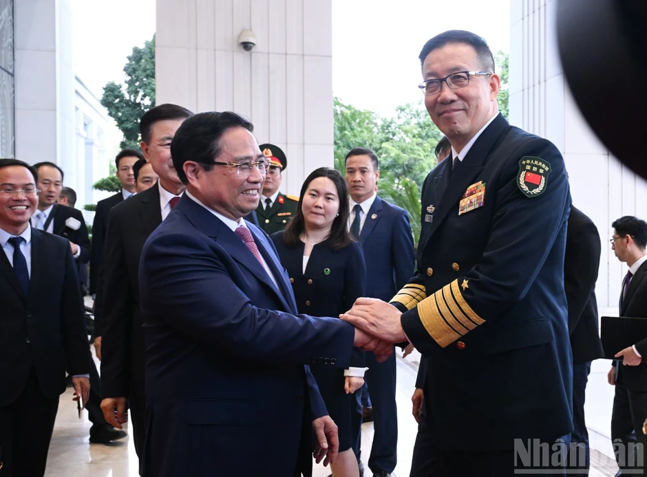 [Ảnh] Thủ tướng Phạm Minh Chính tiếp Bộ trưởng Ngoại giao, Quốc phòng, Công an Trung Quốc