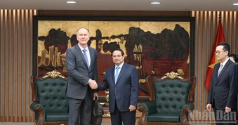 [Ảnh] Thủ tướng Phạm Minh Chính tiếp Đoàn cán bộ Quỹ tiền tệ quốc tế (IMF)