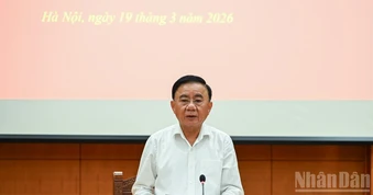 [Ảnh] Thường trực Ban Bí thư Trần Cẩm Tú chủ trì phiên họp thứ nhất Ban Chỉ đạo Trung ương về phát triển văn hóa Việt Nam