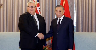 [Ảnh] Tổng Bí thư, Chủ tịch nước hội kiến Chủ tịch Quốc hội New Zealand