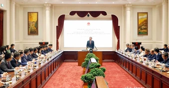 [Ảnh] Tổng Bí thư, Chủ tịch nước làm việc với tập thể Ban Thường vụ Đảng ủy Bộ Ngoại giao