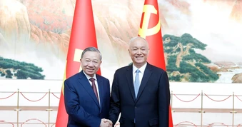 [Ảnh] Tổng Bí thư, Chủ tịch nước thăm Bảo tàng Lịch sử Đảng Cộng sản Trung Quốc