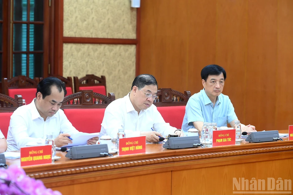 [Ảnh] Tổng Bí thư, Chủ tịch nước Tô Lâm chủ trì cuộc làm việc về tái cơ cấu Tập đoàn Công nghiệp Than-Khoáng sản Việt Nam