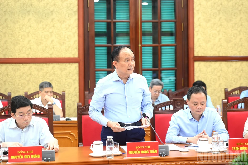 [Ảnh] Tổng Bí thư, Chủ tịch nước Tô Lâm chủ trì cuộc làm việc với Ban Chính sách, chiến lược Trung ương về phát triển công nghiệp vật liệu