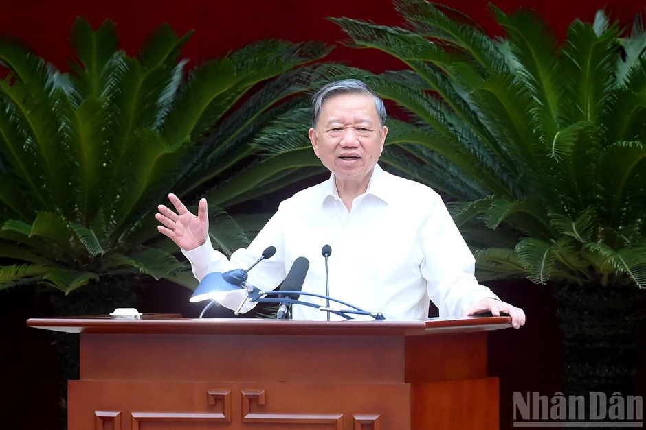 [Ảnh] Tổng Bí thư, Chủ tịch nước Tô Lâm chủ trì gặp mặt cán bộ quy hoạch diện Bộ Chính trị quản lý