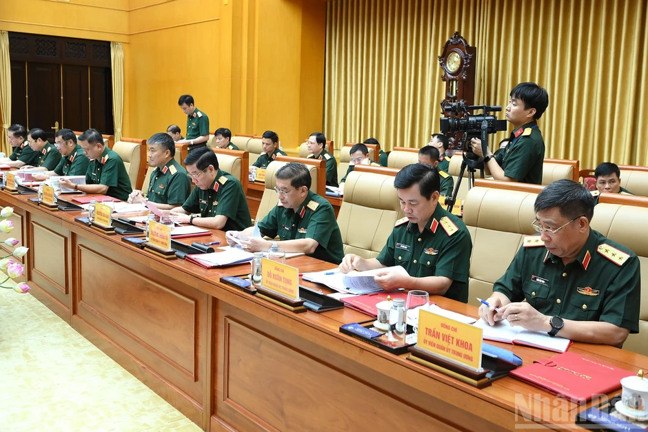 [Ảnh] Tổng Bí thư, Chủ tịch nước Tô Lâm chủ trì Hội nghị Quân ủy Trung ương lần thứ ba