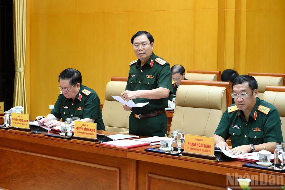 [Ảnh] Tổng Bí thư, Chủ tịch nước Tô Lâm chủ trì Hội nghị Quân ủy Trung ương lần thứ ba