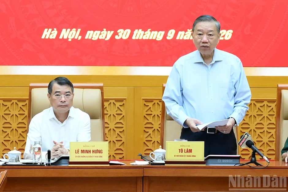 [Ảnh] Tổng Bí thư, Chủ tịch nước Tô Lâm chủ trì Hội nghị Quân ủy Trung ương lần thứ ba