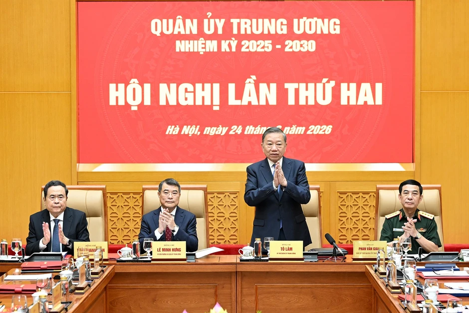 [Ảnh] Tổng Bí thư, Chủ tịch nước Tô Lâm chủ trì Hội nghị Quân ủy Trung ương lần thứ hai, nhiệm kỳ 2025-2030