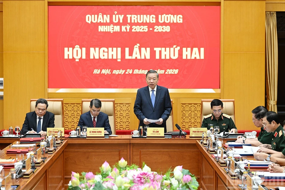 [Ảnh] Tổng Bí thư, Chủ tịch nước Tô Lâm chủ trì Hội nghị Quân ủy Trung ương lần thứ hai, nhiệm kỳ 2025-2030