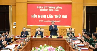 [Ảnh] Tổng Bí thư, Chủ tịch nước Tô Lâm chủ trì Hội nghị Quân ủy Trung ương lần thứ hai, nhiệm kỳ 2025-2030