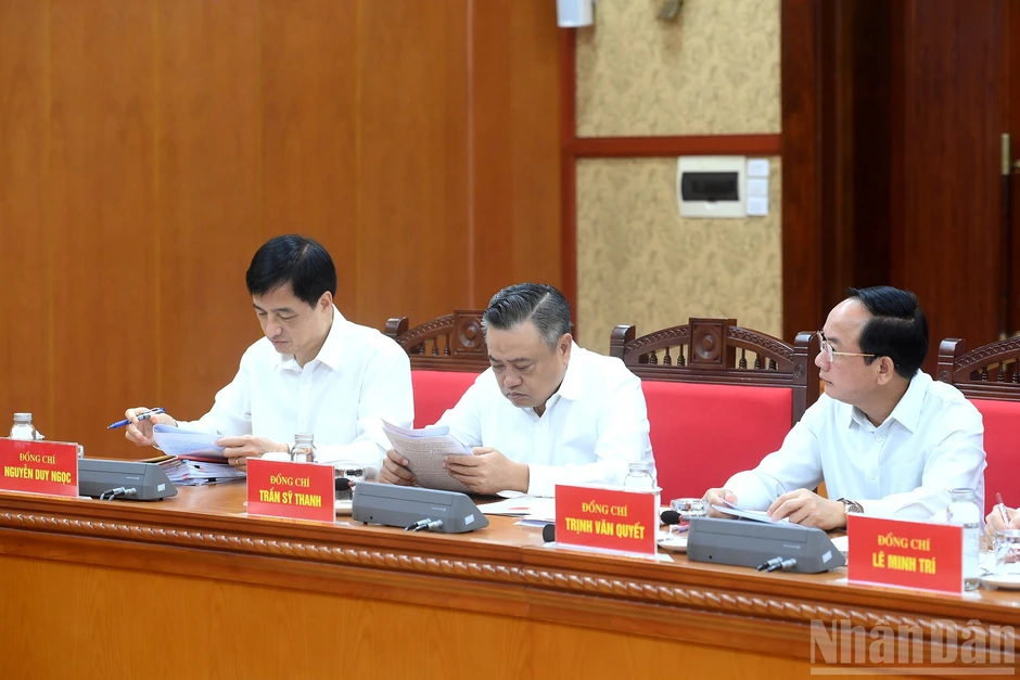 [Ảnh] Tổng Bí thư, Chủ tịch nước Tô Lâm chủ trì làm việc với Đảng ủy Chính phủ
