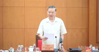 [Ảnh] Tổng Bí thư, Chủ tịch nước Tô Lâm chủ trì làm việc với Đảng ủy Chính phủ