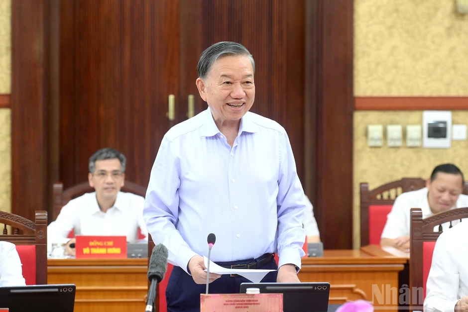 [Ảnh] Tổng Bí thư, Chủ tịch nước Tô Lâm chủ trì phiên họp Ban Chỉ đạo Trung ương về phát triển khoa học, công nghệ, đổi mới sáng tạo và chuyển đổi số