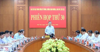 [Ảnh] Tổng Bí thư, Chủ tịch nước Tô Lâm chủ trì Phiên họp thứ 30 của Ban Chỉ đạo Trung ương về phòng, chống tham nhũng, lãng phí, tiêu cực