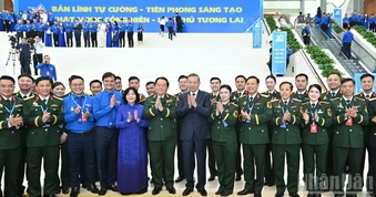 [Ảnh] Tổng Bí thư, Chủ tịch nước Tô Lâm dự Đại hội đại biểu toàn quốc Đoàn Thanh niên Cộng sản Hồ Chí Minh lần thứ XIII