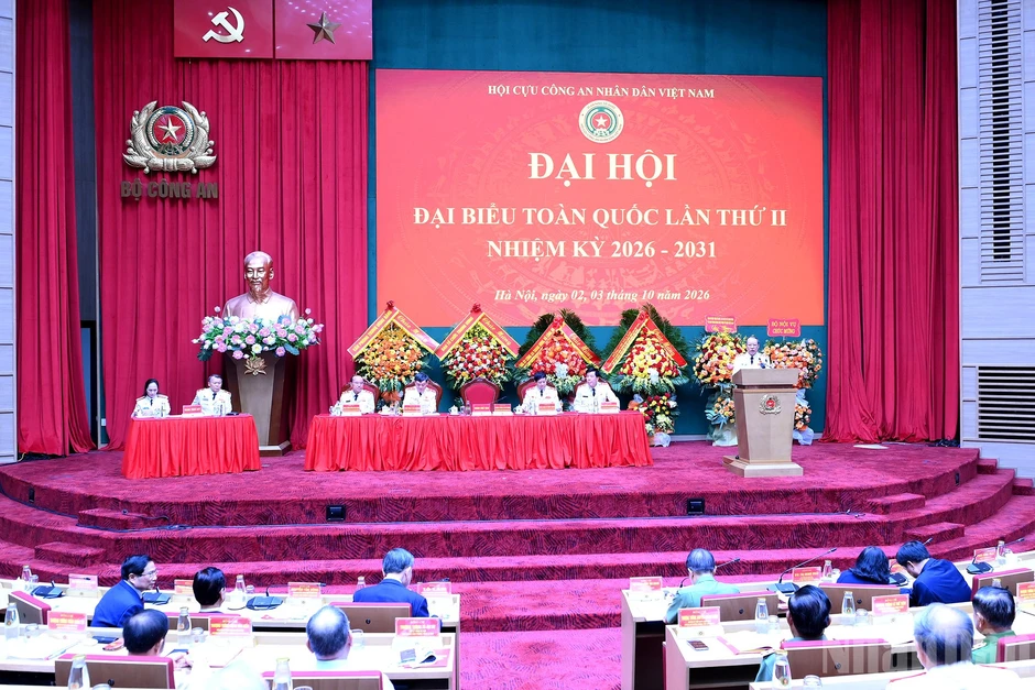 [Ảnh] Tổng Bí thư, Chủ tịch nước Tô Lâm dự Đại hội đại biểu toàn quốc Hội Cựu Công an nhân dân Việt Nam lần thứ II