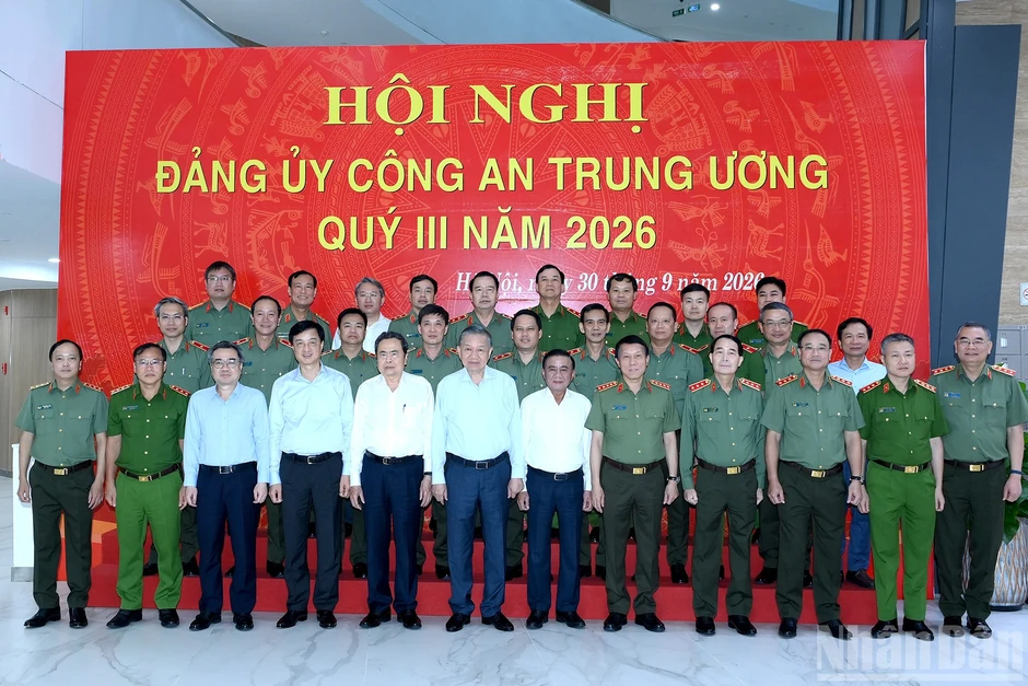 [Ảnh] Tổng Bí thư, Chủ tịch nước Tô Lâm dự Hội nghị Đảng ủy Công an Trung ương quý III năm 2026