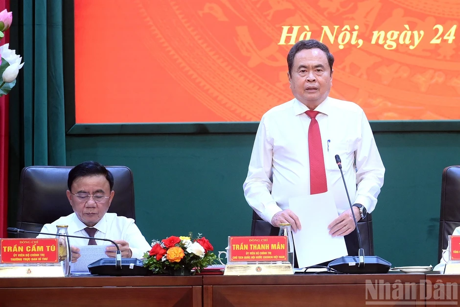 [Ảnh] Tổng Bí thư, Chủ tịch nước Tô Lâm dự Hội nghị Đảng ủy Công an Trung ương