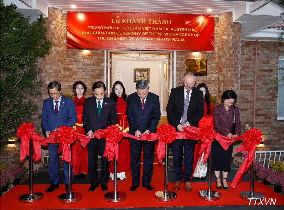 [Ảnh] Tổng Bí thư, Chủ tịch nước Tô Lâm dự Lễ khánh thành trụ sở mới Đại sứ quán Việt Nam tại Australia