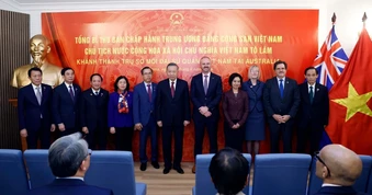 [Ảnh] Tổng Bí thư, Chủ tịch nước Tô Lâm dự Lễ khánh thành trụ sở mới Đại sứ quán Việt Nam tại Australia