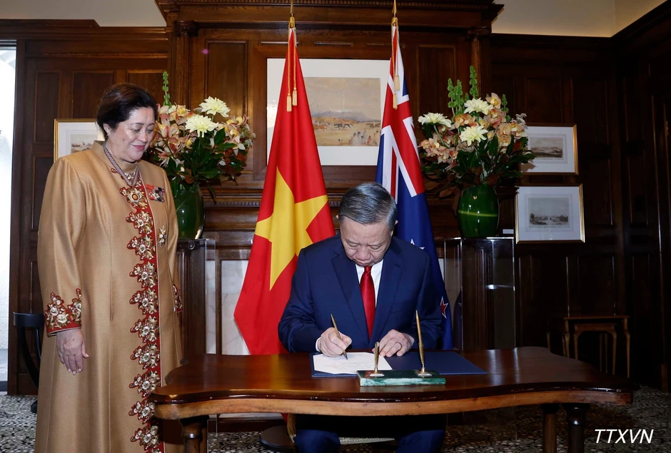 [Ảnh] Tổng Bí thư, Chủ tịch nước Tô Lâm hội đàm với Toàn quyền New Zealand