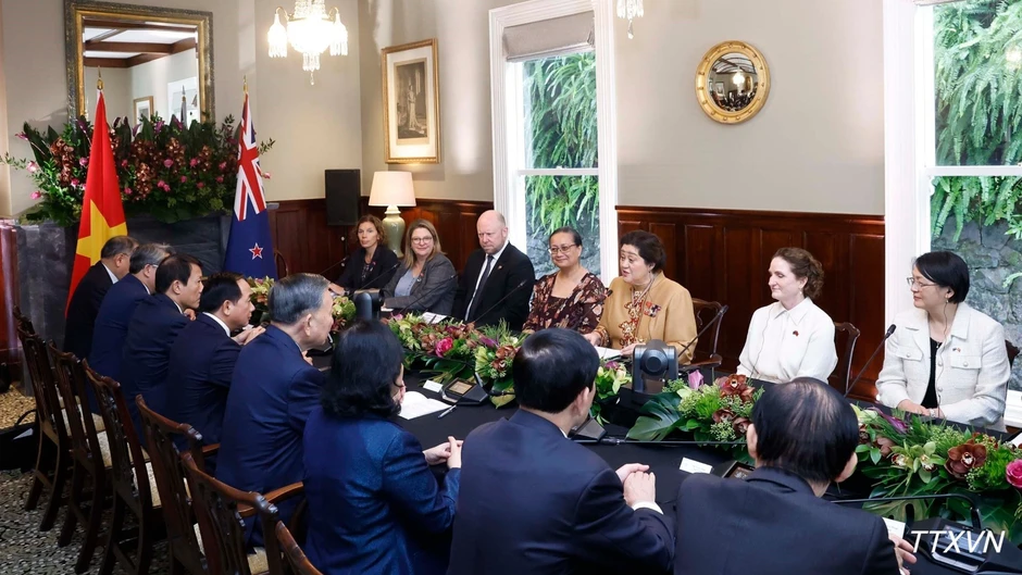 [Ảnh] Tổng Bí thư, Chủ tịch nước Tô Lâm hội đàm với Toàn quyền New Zealand
