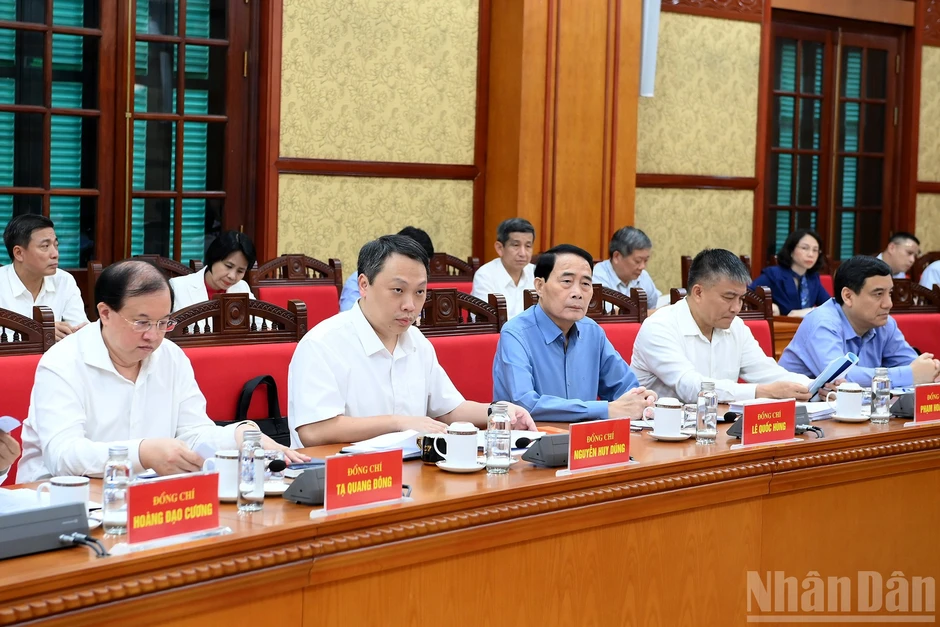 [Ảnh] Tổng Bí thư, Chủ tịch nước Tô Lâm làm việc về phát triển thể dục, thể thao trong giai đoạn mới