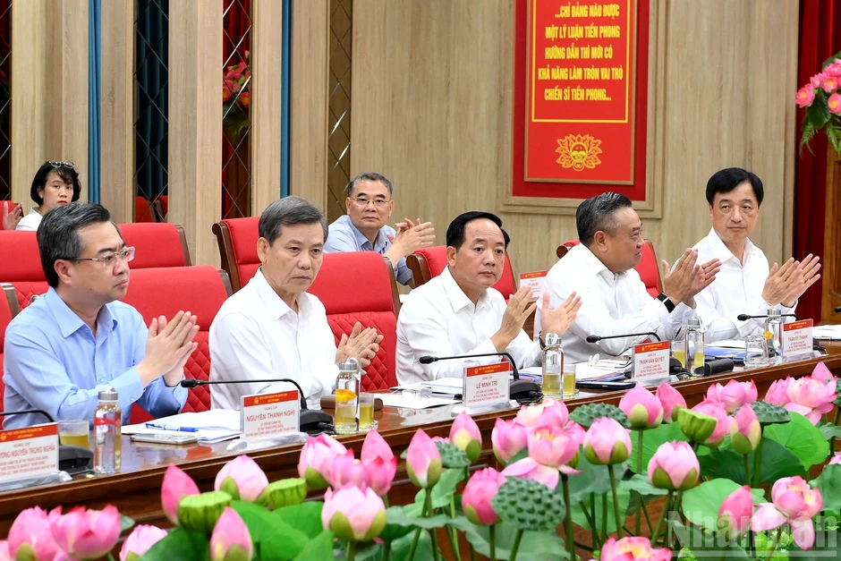 [Ảnh] Tổng Bí thư, Chủ tịch nước Tô Lâm thăm và làm việc tại Học viện Chính trị quốc gia Hồ Chí Minh