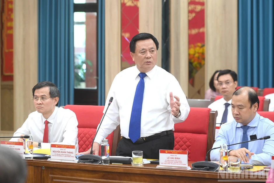 [Ảnh] Tổng Bí thư, Chủ tịch nước Tô Lâm thăm và làm việc tại Học viện Chính trị quốc gia Hồ Chí Minh