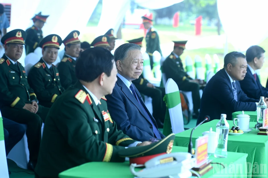 [Ảnh] Tổng Bí thư, Chủ tịch nước Tô Lâm thăm và làm việc với Sư đoàn 308, Quân đoàn 12