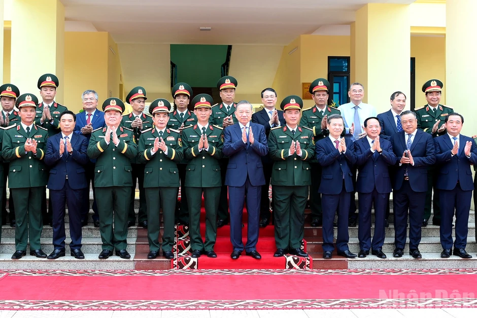 [Ảnh] Tổng Bí thư, Chủ tịch nước Tô Lâm thăm và làm việc với Sư đoàn 308, Quân đoàn 12