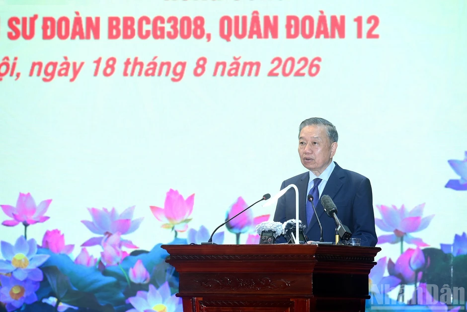 [Ảnh] Tổng Bí thư, Chủ tịch nước Tô Lâm thăm và làm việc với Sư đoàn 308, Quân đoàn 12