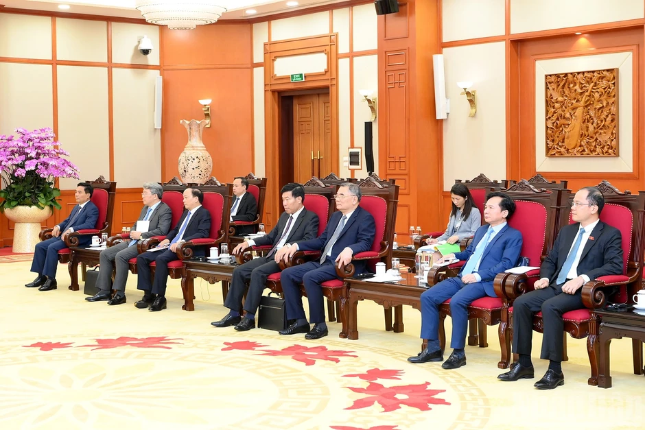 [Ảnh] Tổng Bí thư, Chủ tịch nước Tô Lâm tiếp Chủ tịch Quốc hội kiêm Chủ tịch Hạ viện Vương quốc Thái Lan Sophon Zaram