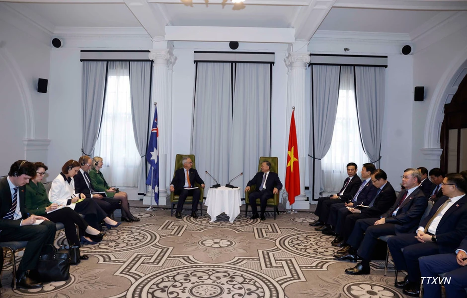 [Ảnh] Tổng Bí thư, Chủ tịch nước Tô Lâm tiếp Đặc phái viên của Chính phủ Australia về Đông Nam Á