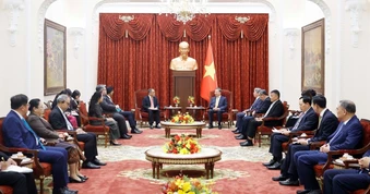 [Ảnh] Tổng Bí thư, Chủ tịch nước Tô Lâm tiếp Đại sứ, Đại biện các nước ASEAN