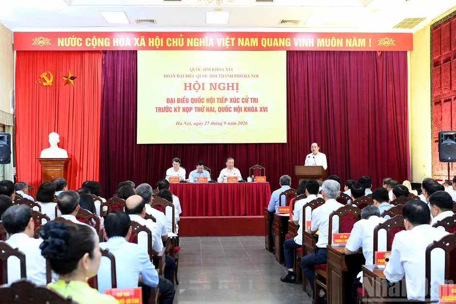 [Ảnh] Tổng Bí thư, Chủ tịch nước Tô Lâm tiếp xúc cử tri thành phố Hà Nội trước kỳ họp thứ hai, Quốc hội khóa XVI