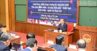 [Ảnh] Tổng Bí thư, Chủ tịch nước Tô Lâm truyền đạt chuyên đề với học viên Lớp bồi dưỡng, cập nhật kiến thức đối với Ủy viên Ban Chấp hành Trung ương Đảng khóa XIV